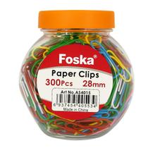 Clips Para Papel 300 Peças Colorido 28mm De Escritorio