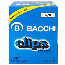 Clips para Papel 6/0 Bacchi 220 Unidades