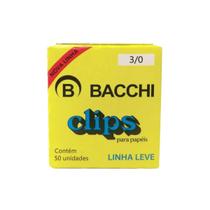 Clips para papel Bacchi 3 com 50 unidades linha leve Clips para papel Bacchi 3 com 50 unidades linha leve