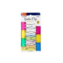 CLIPS PARA PAPEL BINDER 25mm BLISTER COM 6 UNIDADES METALIZADO CLIPS PARA PAPEL BINDER 25mm BLISTER COM 6 UNIDADES METALIZADO