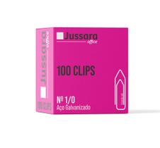 Clips para Papel Galvanizado 1/0 Jussara Caixa com 100 Unidades