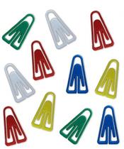 Clips para Papel Plástico 25mm Colorido Caixa com 25 Unidades
