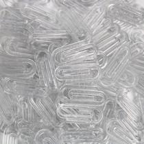 Clips Pequenos Transparente 25mm Segura Papel Com 300 Unidades
