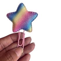 Clips Personalizado Estrela Candy Colors