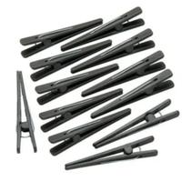 Clips Plástico Para Cabelos 12 Unid Santa Clara Preto