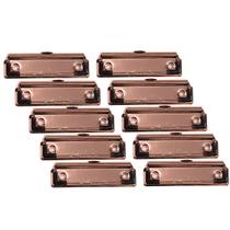 Clips / Presilha para Pranchetas - Porta Bloco - Rosé Gold 100mm (10 un) Clips / Presilha para Pranchetas - Porta Bloco - Rosé Gold 100mm (10 un)