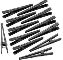 Clips Preto Plástico Para Cabelo com 12 Unidades