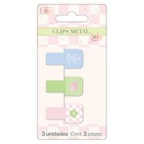 Clips Tilibra metal soho com 3 unidades