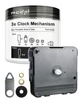 Clock Movement MCDFL 227S, sem tique-taque, eixo de 9 mm, conjunto de 3 Clock Movement MCDFL 227S, sem tique-taque, eixo de 9 mm, conjunto de 3