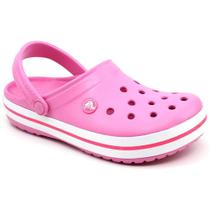 crocs azul com rosa