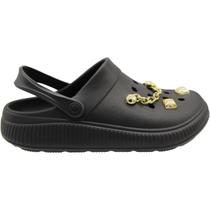 Clog Moleca Furos Apliques Personalizáveis Macia Feminina Clog Moleca Furos Apliques Personalizáveis Macia Feminina