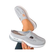 Clogs Femininos De Verão Confortáveis E Práticos Para Uso Doméstico Com Ventilação, Meio Chinelo,