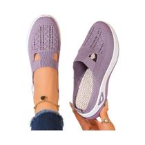 Clogs Femininos De Verão Confortáveis E Práticos Para Uso Doméstico Com Ventilação, Meio Chinelo,
