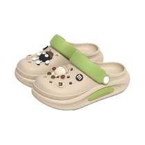 Clogs Femininos Leves De Verão Com Charms 3D Fofos, Sandálias De Jardim Em EVA Macio, Chinelos De