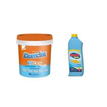 Clorador 10kg balde 5 em 1 allday domclor para piscina hidrofloc clarifica 1l
