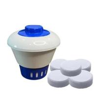 Clorador Flutuante Brustec 5 Pastilhas de Cloro 1 kg 5x200g