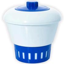 Clorador Flutuante Brustec Dispensador de Cloro para Piscinas de Fibra, Vinil e Alvenaria