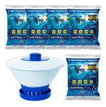 Clorador Flutuante C/ 5 Pastilhas De Cloro Astral Pool