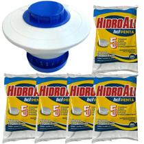 Clorador Flutuante C/ 5 Pastilhas De Cloro Penta Hidroall Clorador Flutuante C/ 5 Pastilhas De Cloro Penta Hidroall