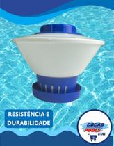 Clorador Flutuante Margarida grande Flutuador dosador Pastilhas de Cloro Desinfecção Eficiente de Piscinas Fácil uso