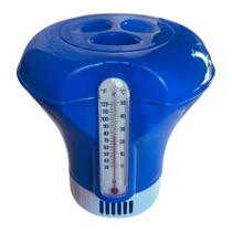 Clorador pastilha com termômetro para medir a temperatura da água da piscina!