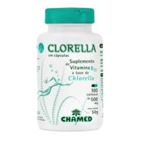 Clorella 100 cápsulas de 500mg Chamel