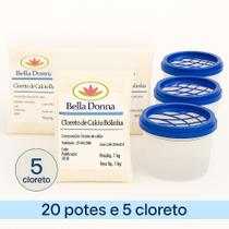 Cloreto De Calcio Escamas 5 Kg + 20 Potes (anti Mofo)