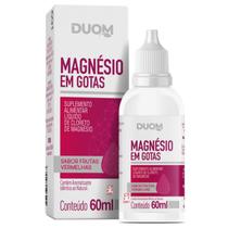 Cloreto De Magnesio Gotas 60Ml Frutas Vermelhas - Duom