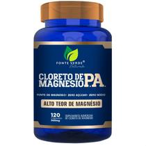 Cloreto de Magnésio P.A. 120 Cáps Fonte Verde - Alto Teor de Magnésio