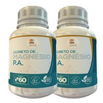 Cloreto De Magnésio P.A 500Mg 60 Cápsulas Kit Com 2 Potes - Lider Suplementos