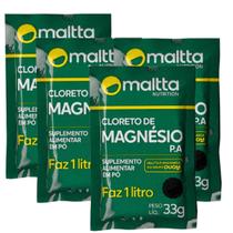 Cloreto de Magnésio P.A. Sachê 33g Maltta Kit 4 Envelopes Cloreto de Magnésio P.A. Sachê 33g Maltta Kit 4 Envelopes