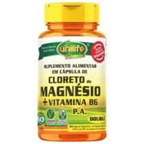 Cloreto De Magnésio Pa + Vit B6 800mg 60 Vegan Caps Unilife