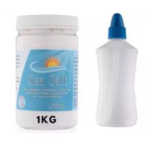 Cloreto De Sódio Lavagem Nasal 1kg + Frasco Limpador 250ml