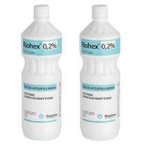 Clorexidina Aquosa 0,2 1000ml Riohex Rioquímica Kit 2 Unidades