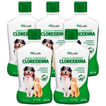 Clorexidina Shampoo E Condicionador Dermatológico 500ml 5un