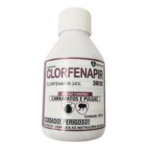 CLORFENAPIR 240 sc 100 ml Eficaz no combate de Carrapatos e Pulgas - Quimiway