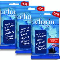 Clorin 1 - Higienizador, Purificador De Agua - 3 Cartelas - Acuapura - Distribuidor H2 Comercial