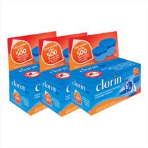 Clorin 500 Tratamento De Água 25 Pastilhas Kit 3