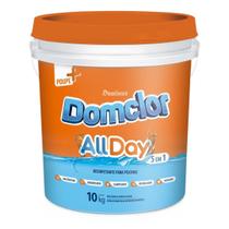 Cloro Allday Domclor 5 Em 1 Para Piscinas Balde 10Kg