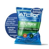 Cloro Atcllor Multi 3 em 1 Para Piscinas Granulado Estabilizado Multiação 1kg Atclor Atclloro Cloro Atcllor Multi 3 em 1 Para Piscinas Granulado Estabilizado Multiação 1kg Atclor Atclloro