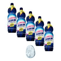 Cloro Ativo Em Gel Azulim De 1 Litro Kit 5