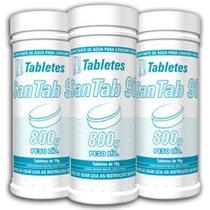 Cloro consumo humano san tab 90 - pote 800 gramas (80 tabletes de 10 gramas) hidroall
