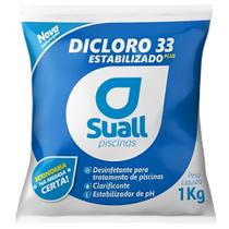 Cloro de Piscina Granulado Dicloro 33 Plus 1 Kilo - CCDGEFD20 - SUALL PISCINAS