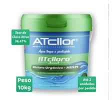 Cloro de Piscinas Limper Atcllor Multi Ação 3 em 1 Balde 10kg Cloro de Piscinas Limper Atcllor Multi Ação 3 em 1 Balde 10kg