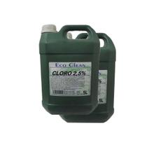 Cloro Eco Clean 2,5% At Hipocloreto Sódio - 5L KIT 2 - Ecoclean