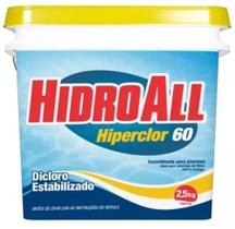 Cloro estab. hiperclor 60 - 2,5kg - hidroall