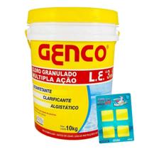 Cloro Genco 10kg Multi Ação 3x1 Piscina Gel Atcllor