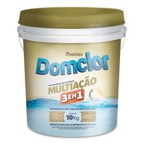 Cloro granulado 10 kg para piscina domclor multi ação 3 em 1