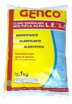 Cloro Granulado 3 em 1 Genco L.E. 1kg Cloro Granulado 3 em 1 Genco L.E. 1kg