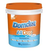 Cloro granulado balde domclor allday para limpeza de piscina 10 kg